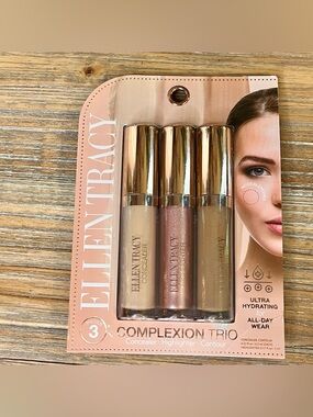 NIB Ellen Tracy Complexion Trio: Concealer, Highlighter & Contour Set